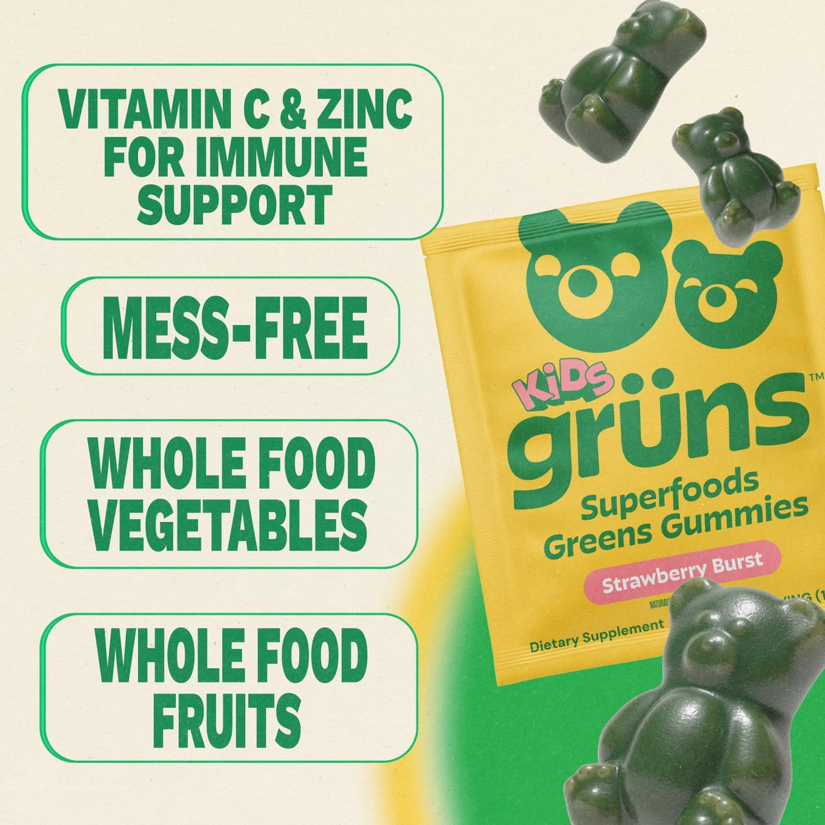 Grüns Superfood Gummies Family Bundle
