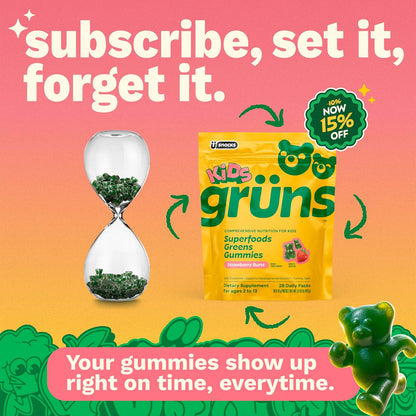Gruns Kids Multivitamin Kids Greens Gummies, 28 ct